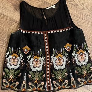 Floreat Nalini Embroidered Tank Size 4